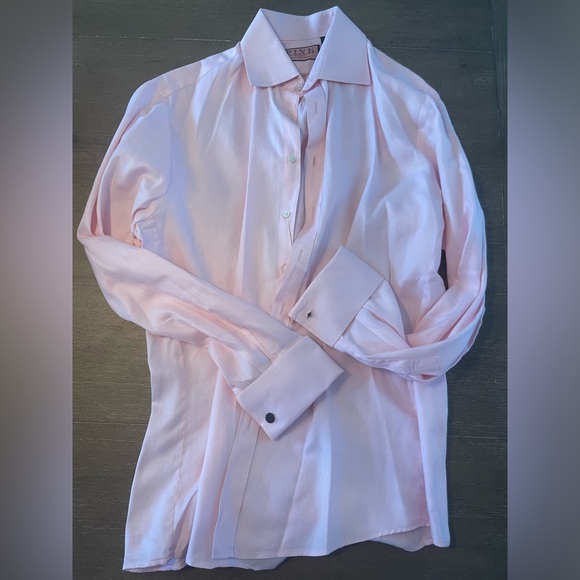 THOMAS PINK Slim Fit French Cuff Dress Shirt Size 15.5 - 39cm - Picture 4 of 5